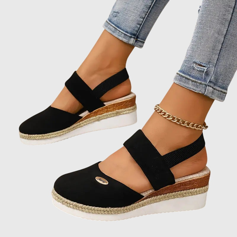 Jute Horizon | Womens Slingback Wedge Espadrilles