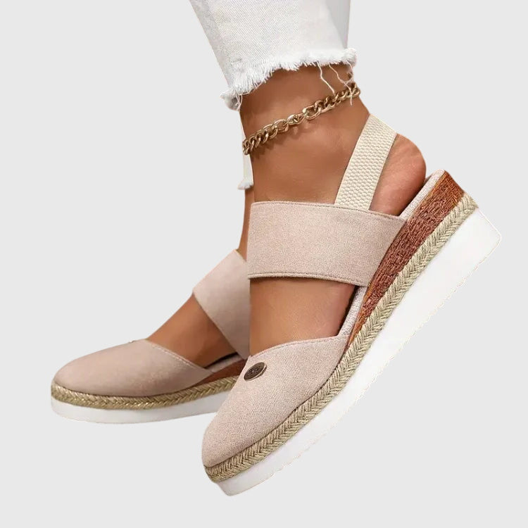Jute Horizon | Womens Slingback Wedge Espadrilles