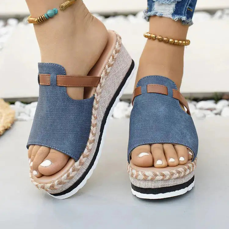 Capri Wedge Slide Sandal
