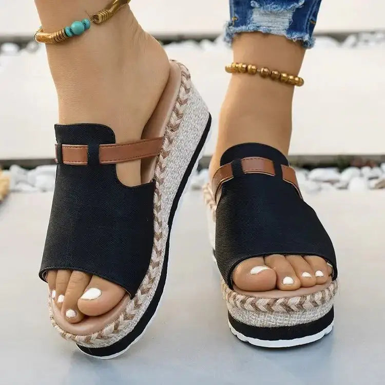 Capri Wedge Slide Sandal