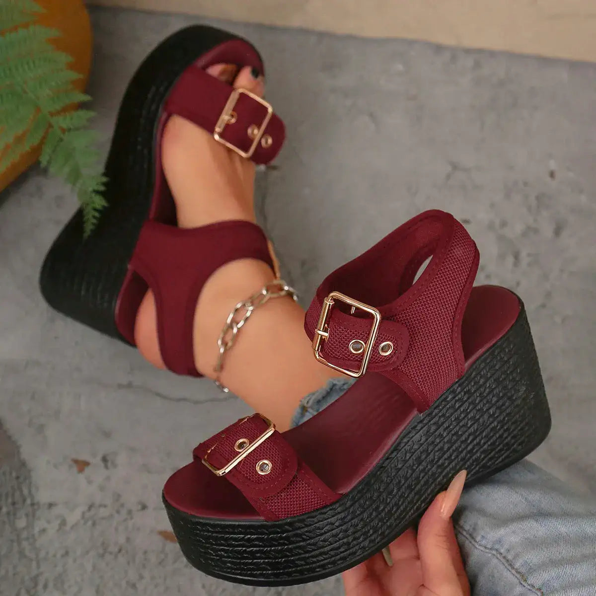 Ibiza Platform Wedge Sandal 