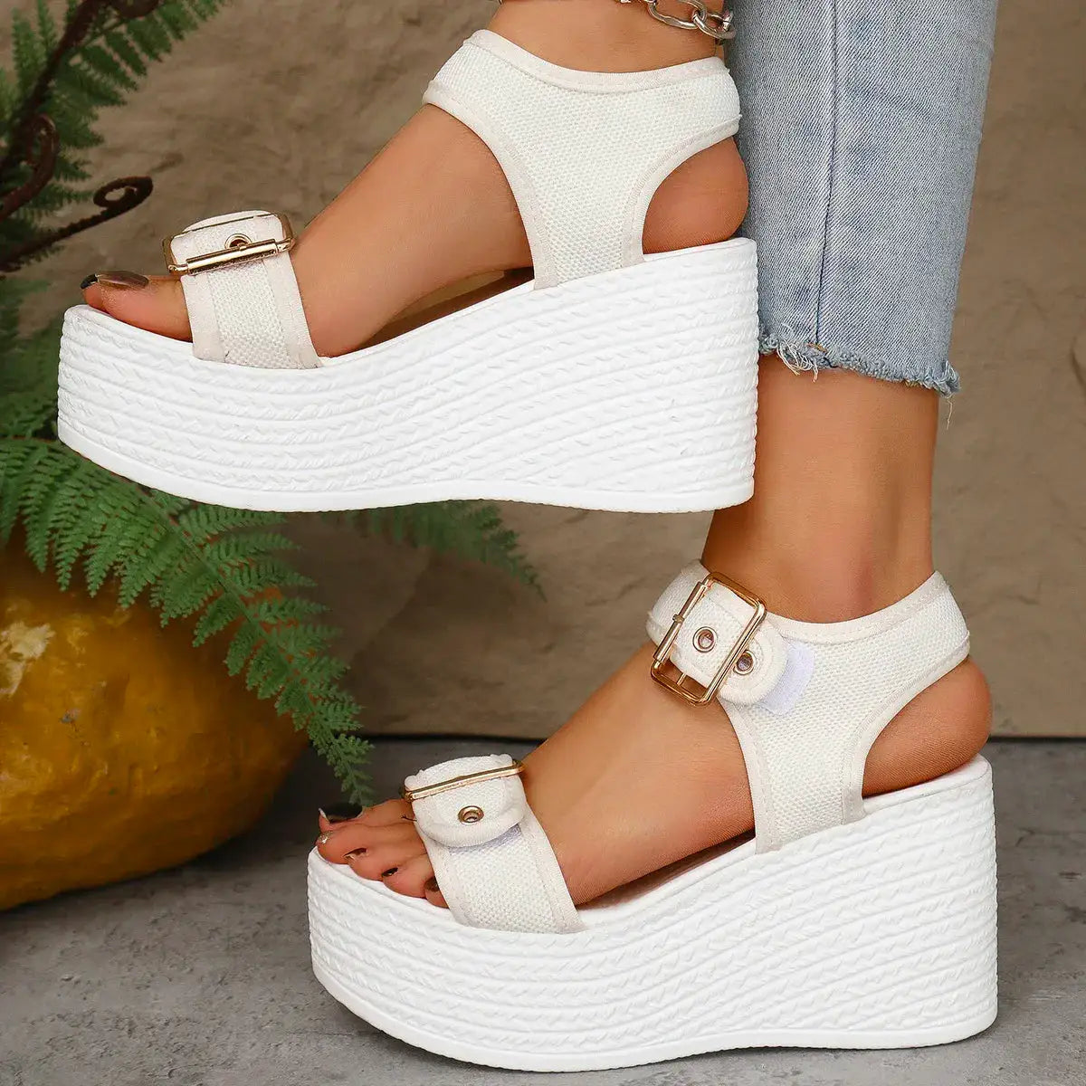 Ibiza Platform Wedge Sandal 