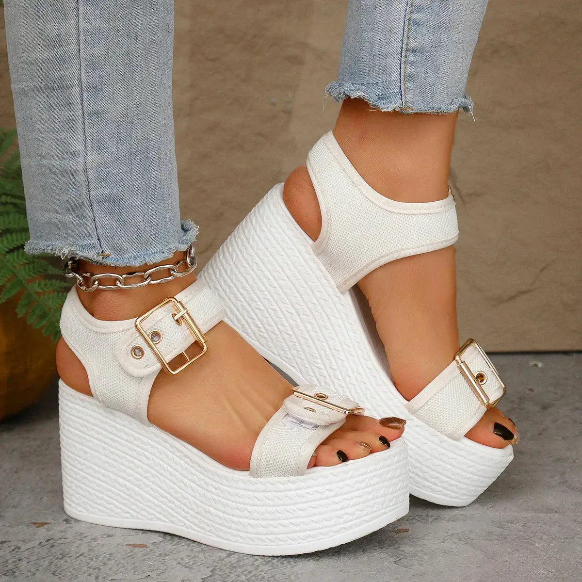 Ibiza Platform Wedge Sandal 
