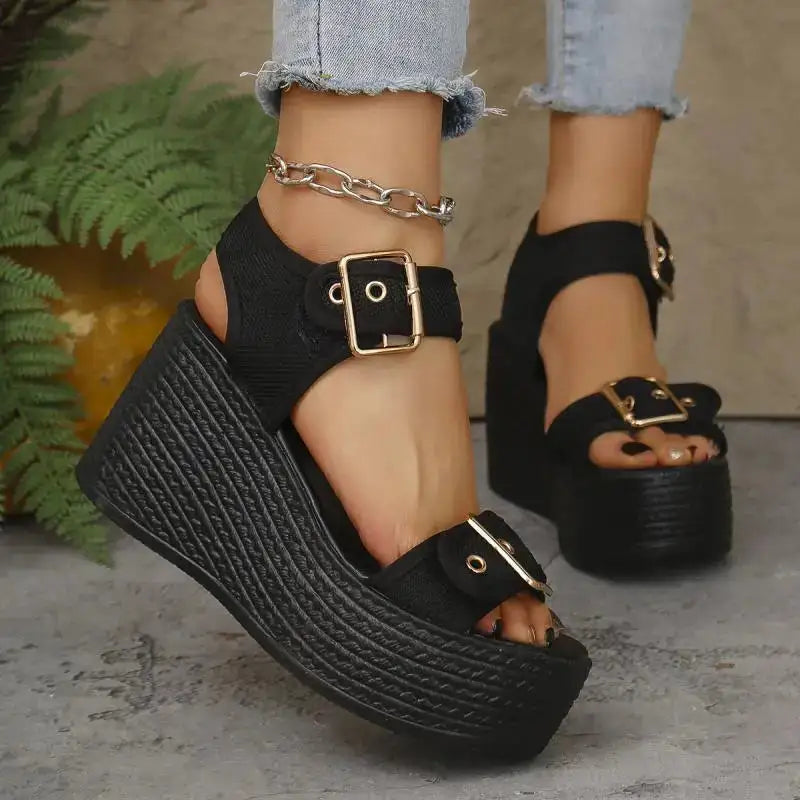 Ibiza Platform Wedge Sandal 