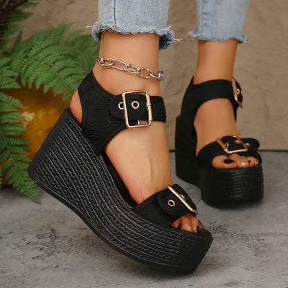 Ibiza Platform Wedge Sandal 