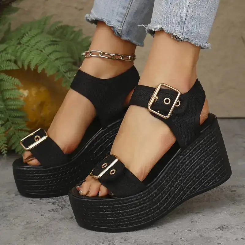 Ibiza Platform Wedge Sandal 