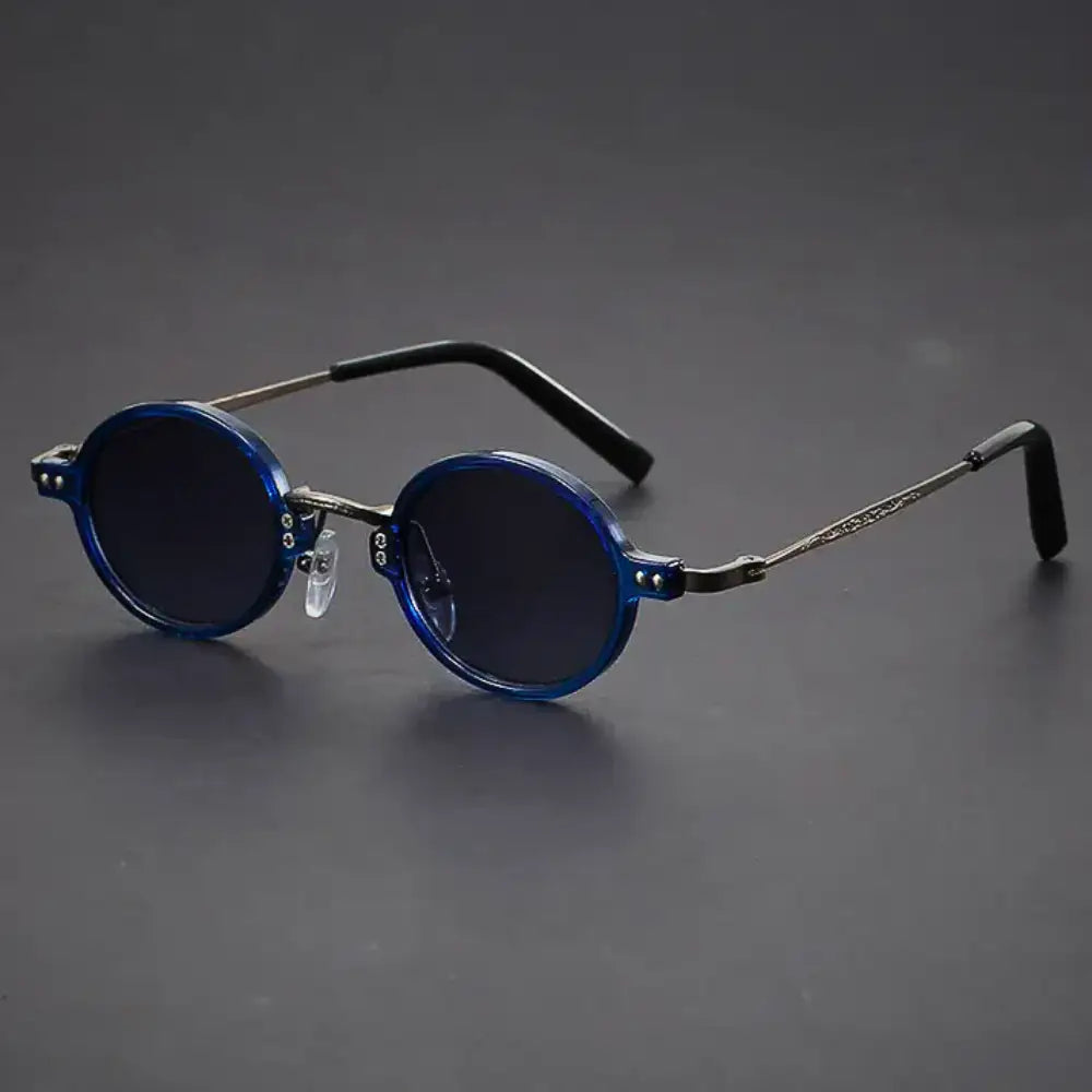 Marceau Steampunk Sunglasses Blue