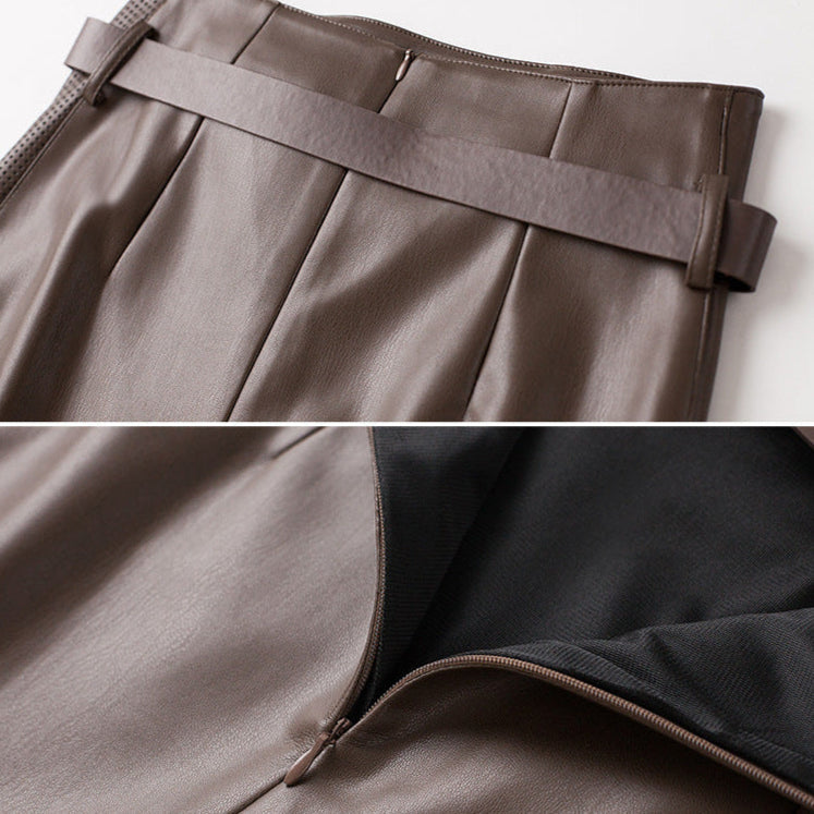 Vellure | Womens Sheepskin Leather Skirt