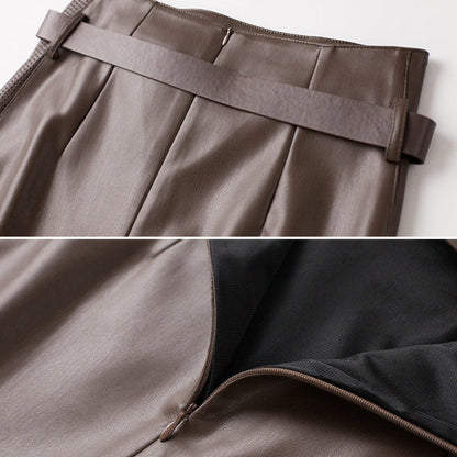 Vellure | Womens Sheepskin Leather Skirt