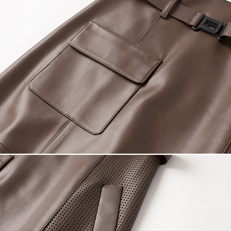 Vellure | Womens Sheepskin Leather Skirt