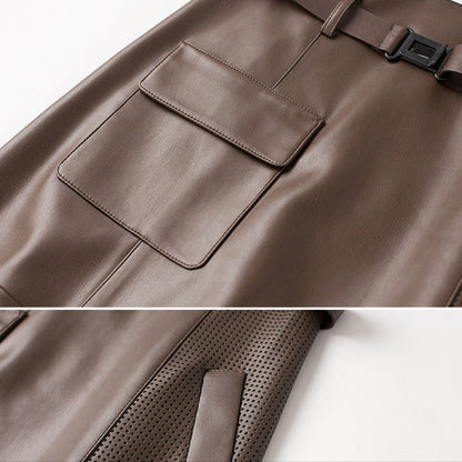 Vellure | Womens Sheepskin Leather Skirt