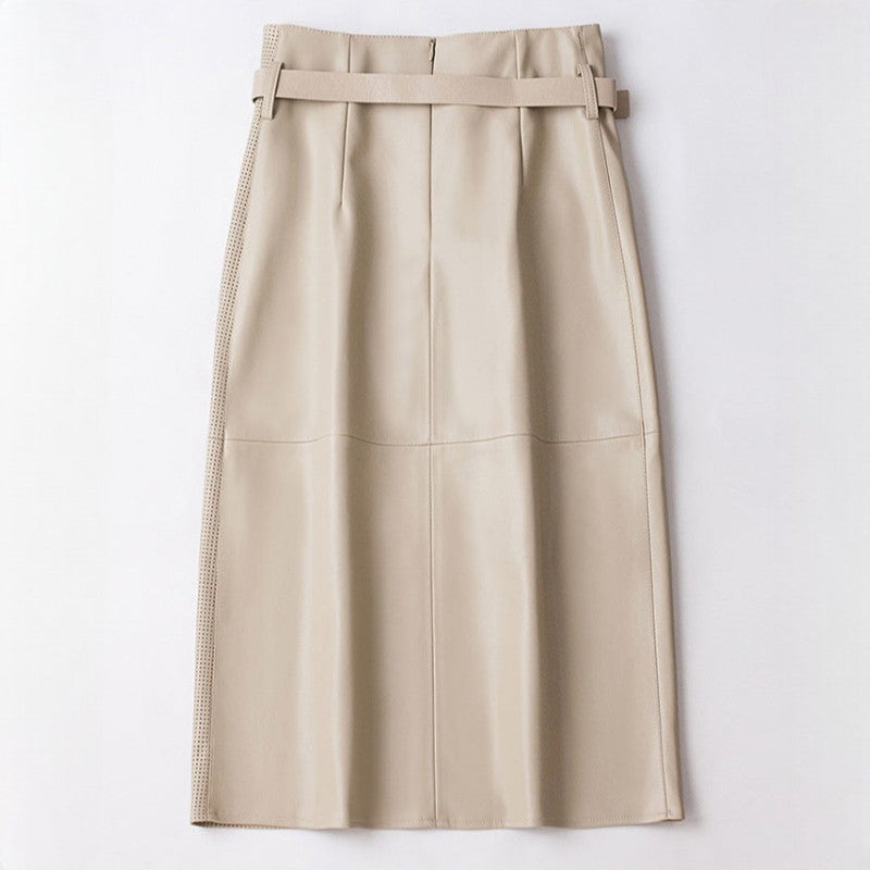 Vellure | Womens Sheepskin Leather Skirt