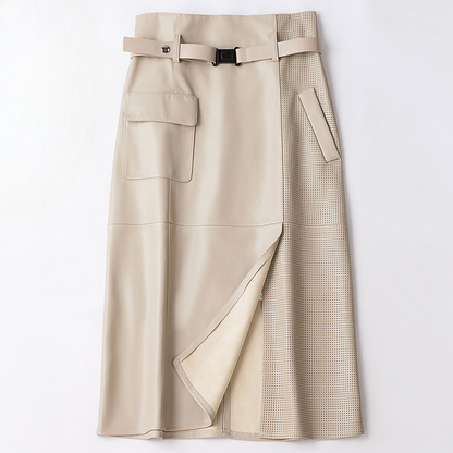Vellure | Womens Sheepskin Leather Skirt
