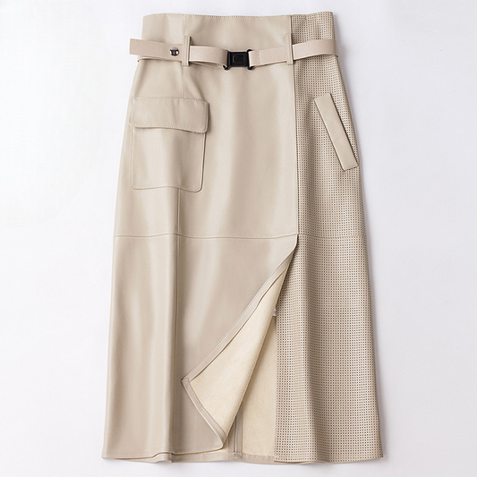 Vellure | Womens Sheepskin Leather Skirt