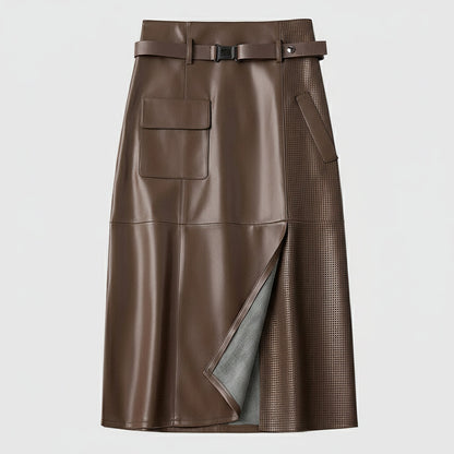 Vellure | Womens Sheepskin Leather Skirt