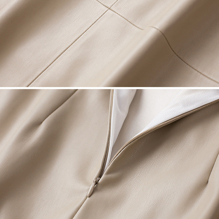 Vellure | Womens Sheepskin Leather Skirt
