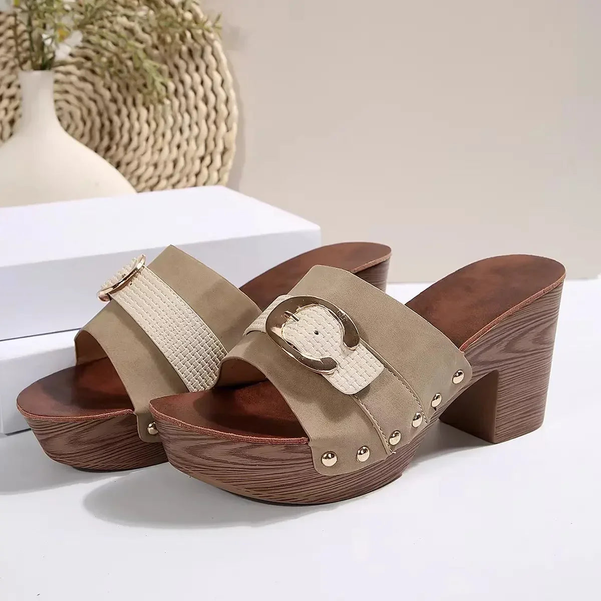 Carlena Block Heels