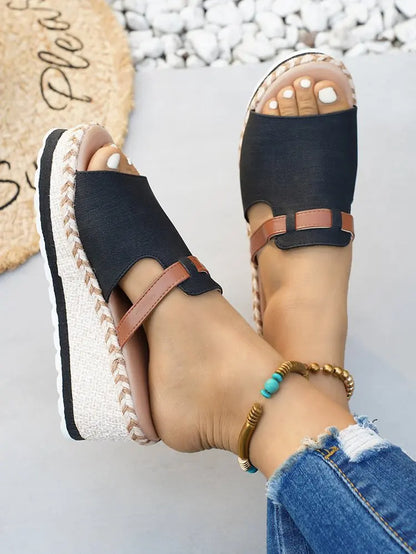 Capri Wedge Slide Sandal