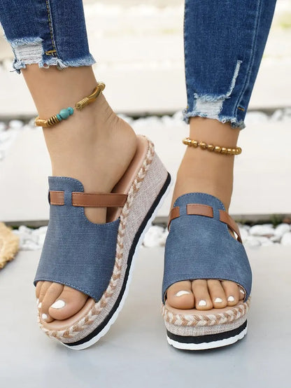 Capri Wedge Slide Sandal