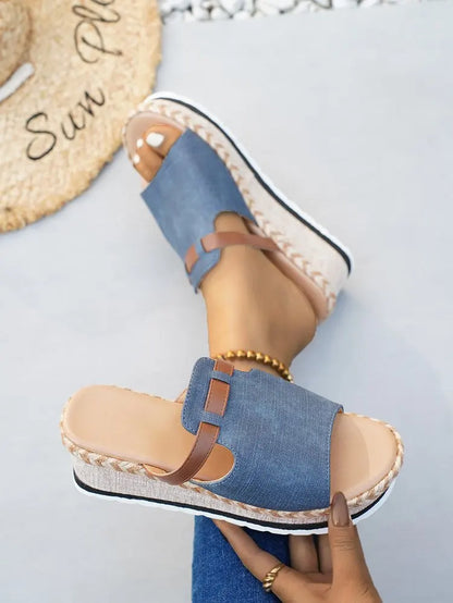 Capri Wedge Slide Sandal