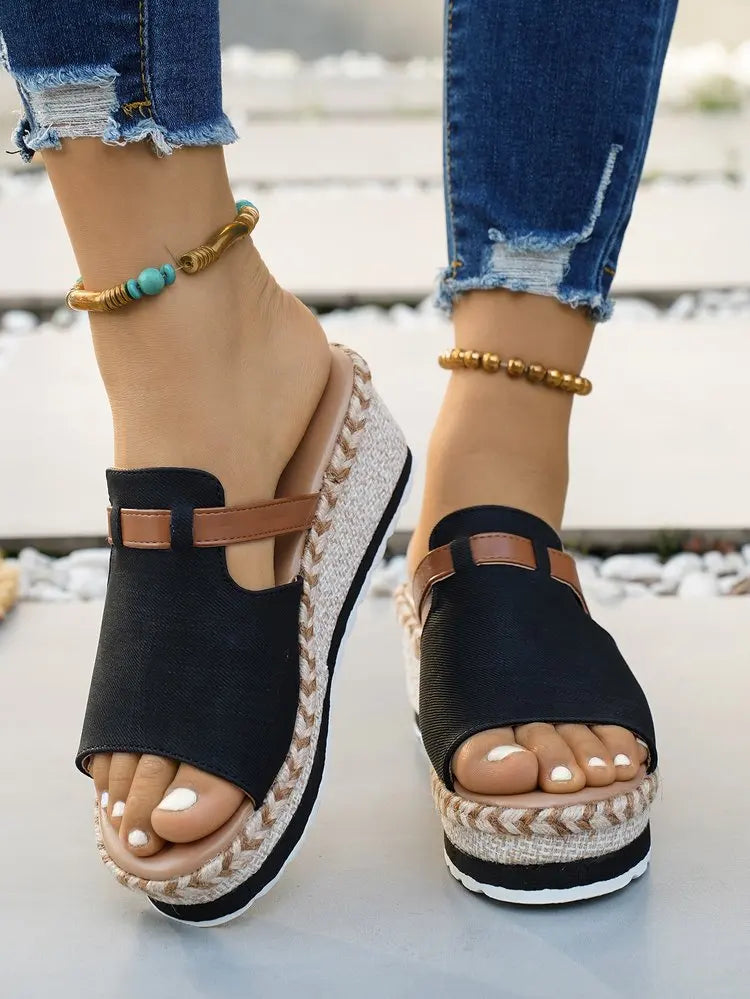 Capri Wedge Slide Sandal