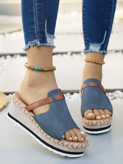 Capri Wedge Slide Sandal
