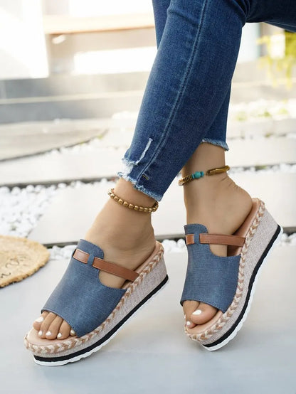 Capri Wedge Slide Sandal