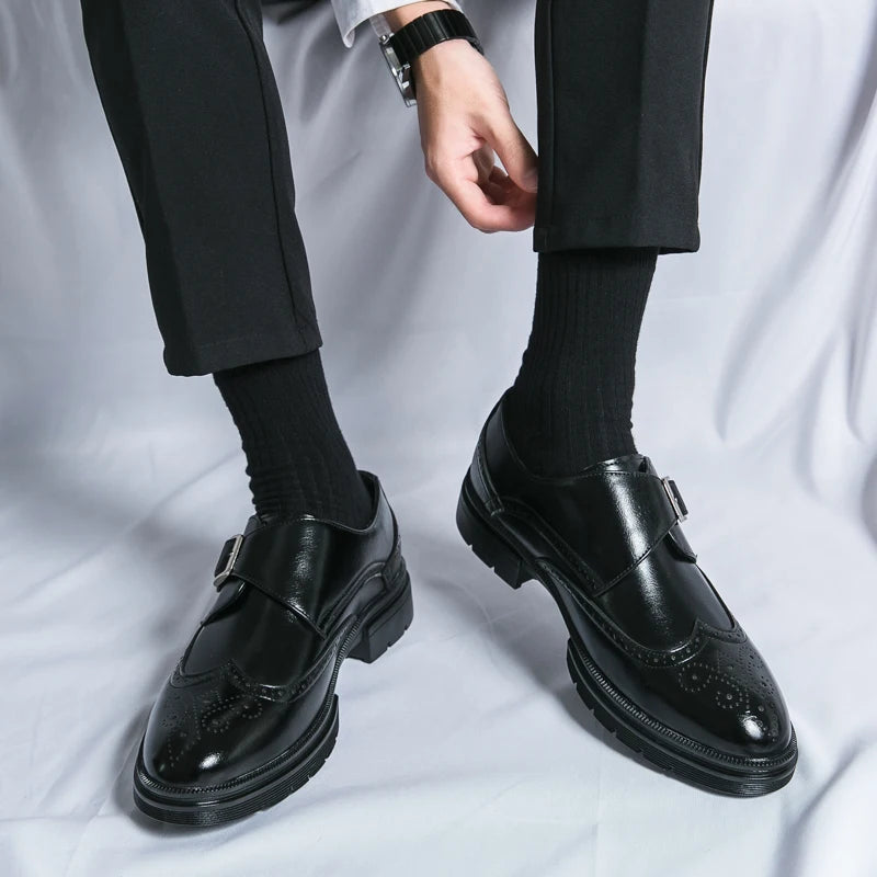 Montair Wingtip Monk Shoes
