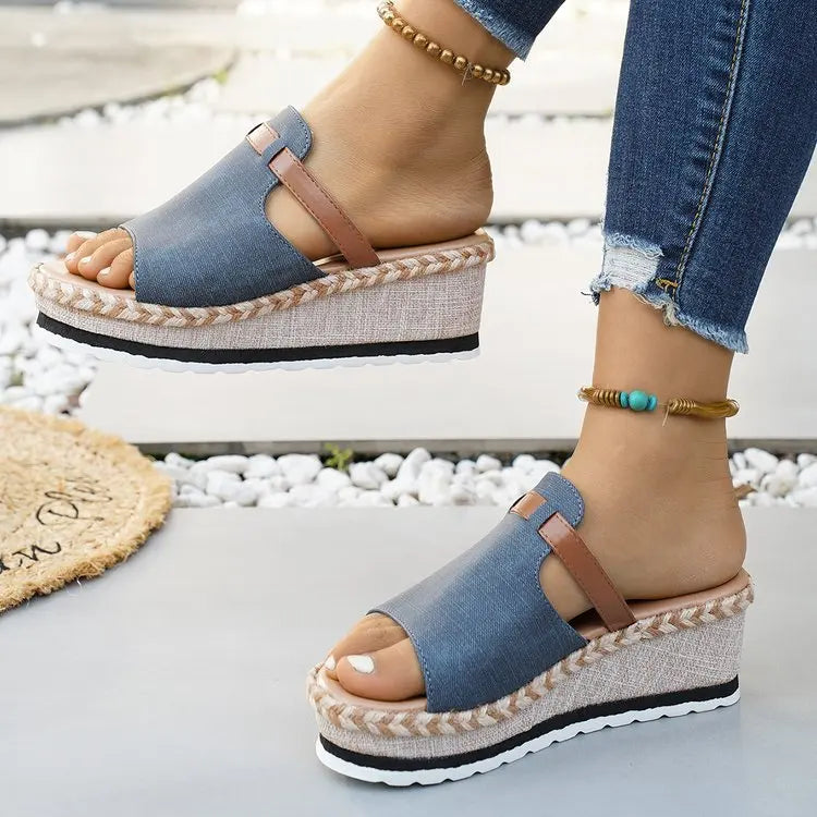 Capri Wedge Slide Sandal