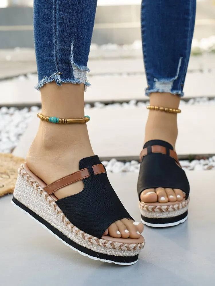 Capri Wedge Slide Sandal