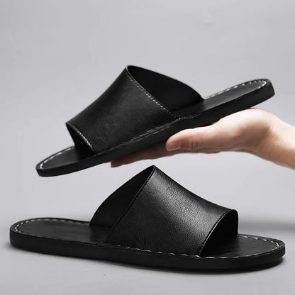 Solway | Genuine Leather Slide Sandals