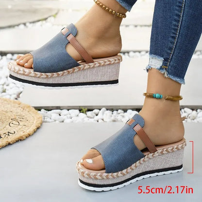 Capri Wedge Slide Sandal