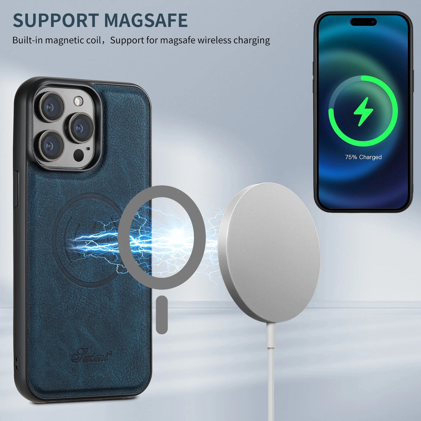 Monarch Magnetic Wallet-Back Case Series