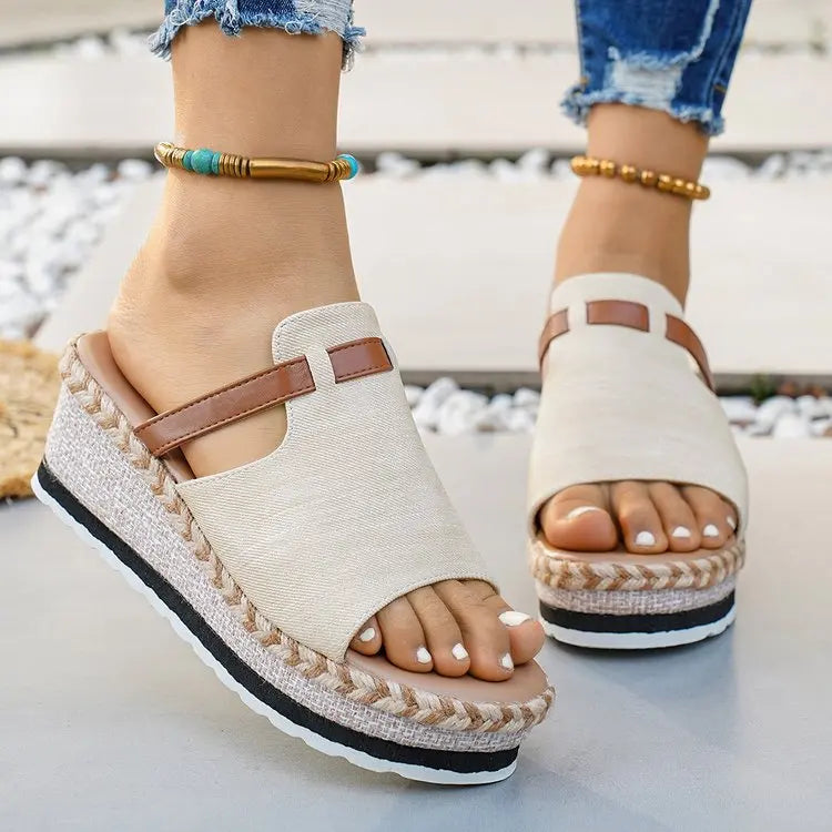 Capri Wedge Slide Sandal