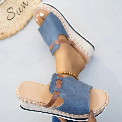 Capri Wedge Slide Sandal
