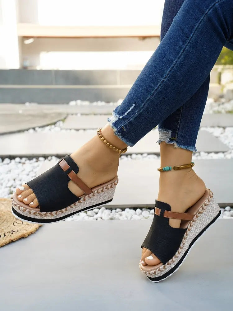Capri Wedge Slide Sandal