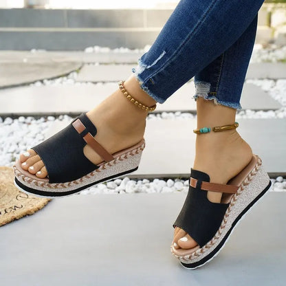 Capri Wedge Slide Sandal