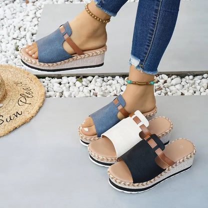 Capri Wedge Slide Sandal