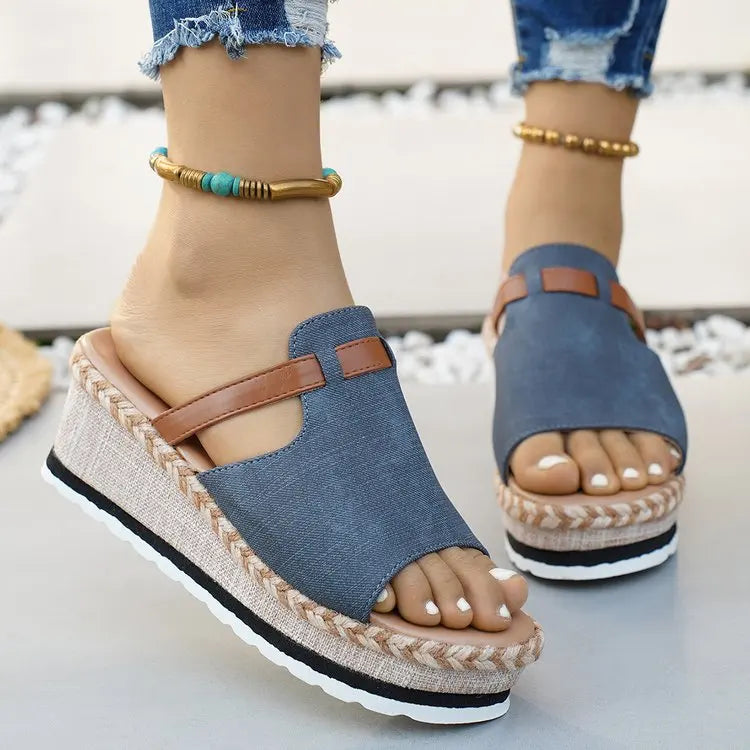 Capri Wedge Slide Sandal