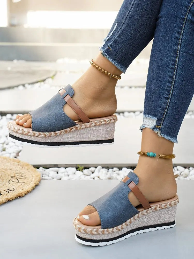 Capri Wedge Slide Sandal