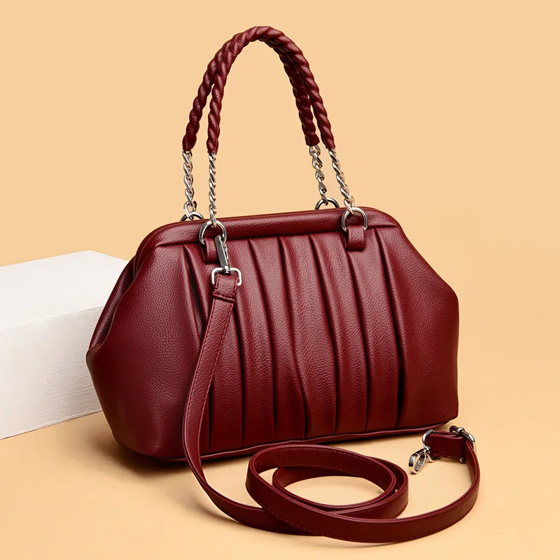 Élanne Pleat Handle Bag