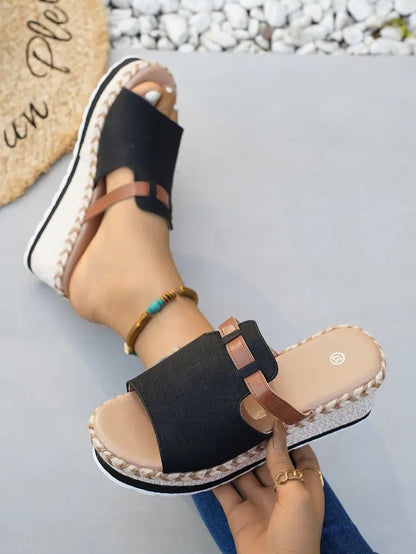 Capri Wedge Slide Sandal