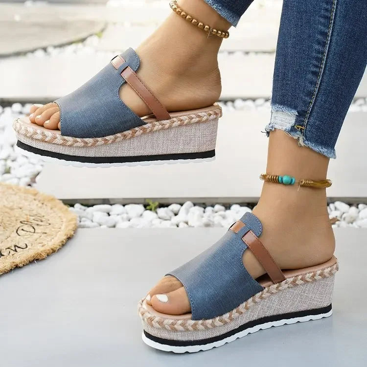 Capri Wedge Slide Sandal