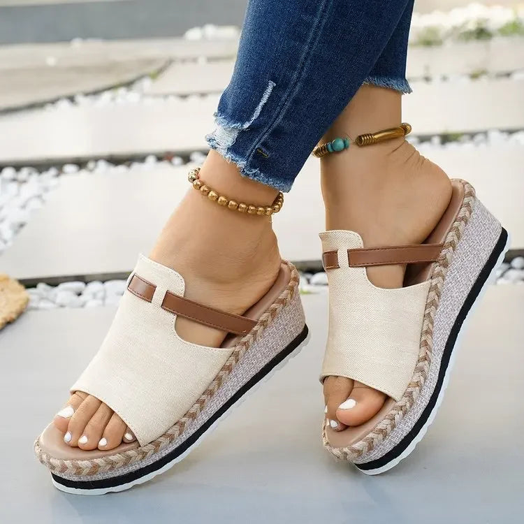 Capri Wedge Slide Sandal