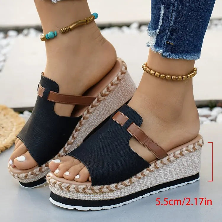 Capri Wedge Slide Sandal