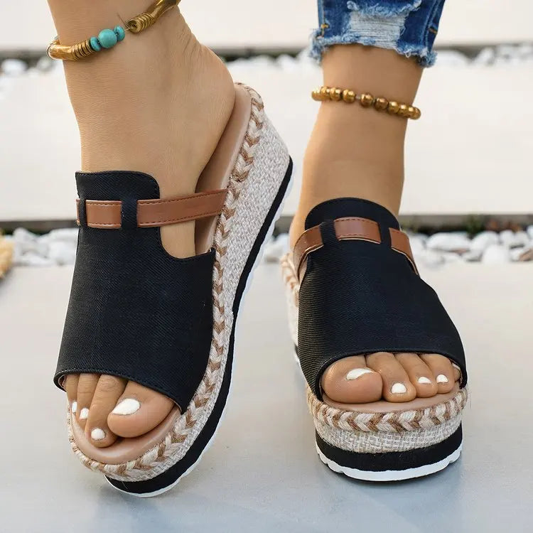 Capri Wedge Slide Sandal