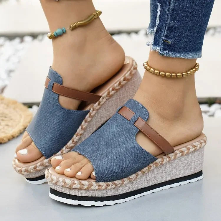 Capri Wedge Slide Sandal