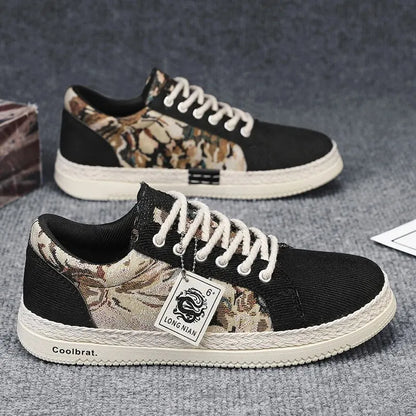 Atlas Pattern Sneakers