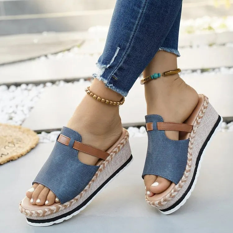 Capri Wedge Slide Sandal