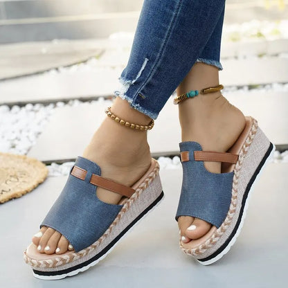 Capri Wedge Slide Sandal